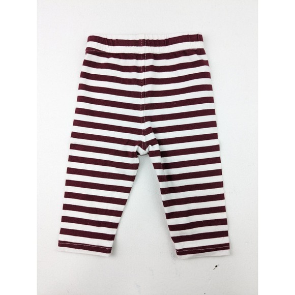 Wes & Willy Maroon Striped Leggings - Picture 3 of 3